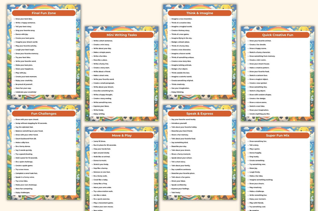 Fun Activity for Prompts for Kids