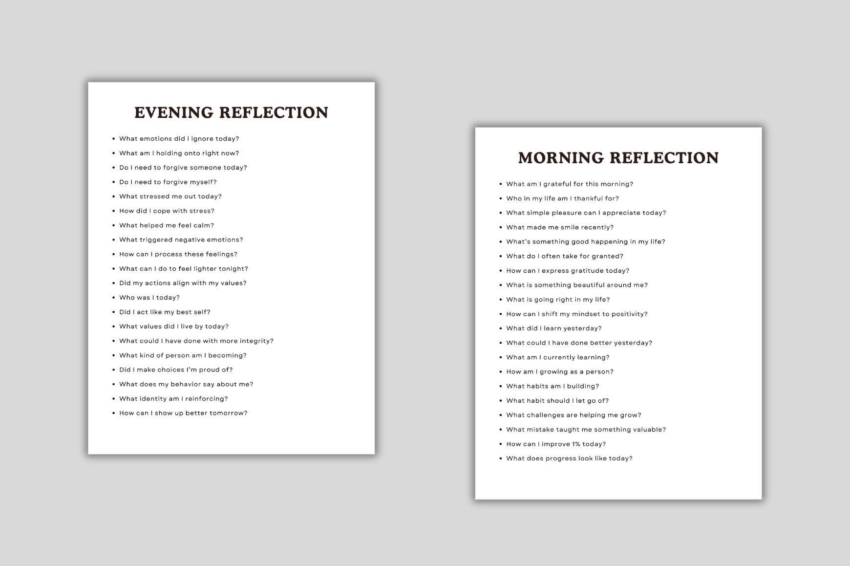 Daily Reflection Prompts