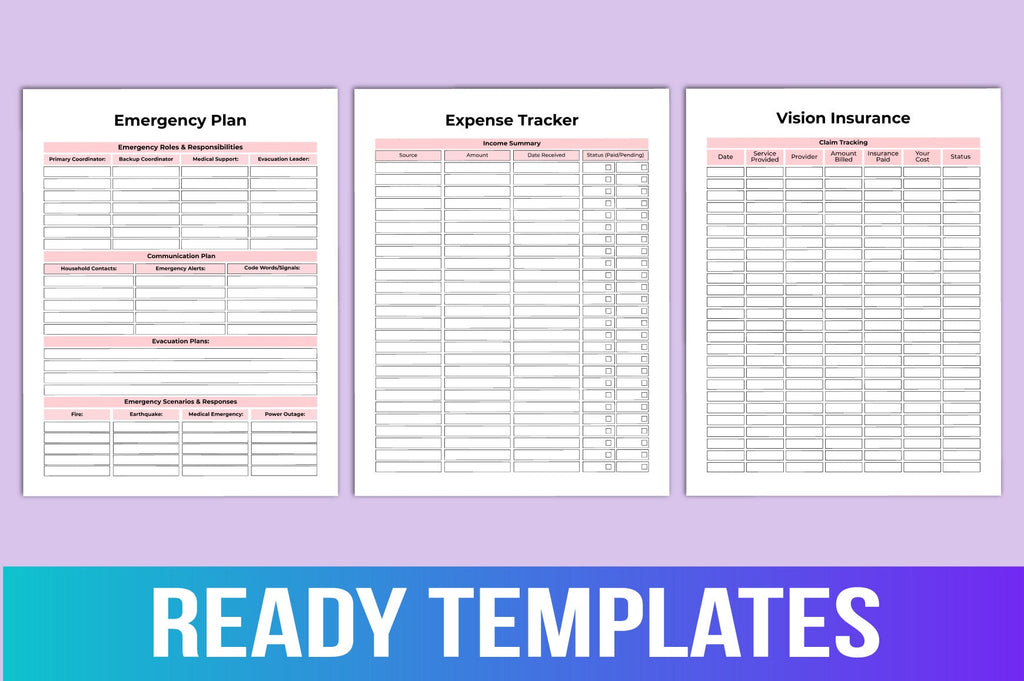 Emergency Binder Planner Guide