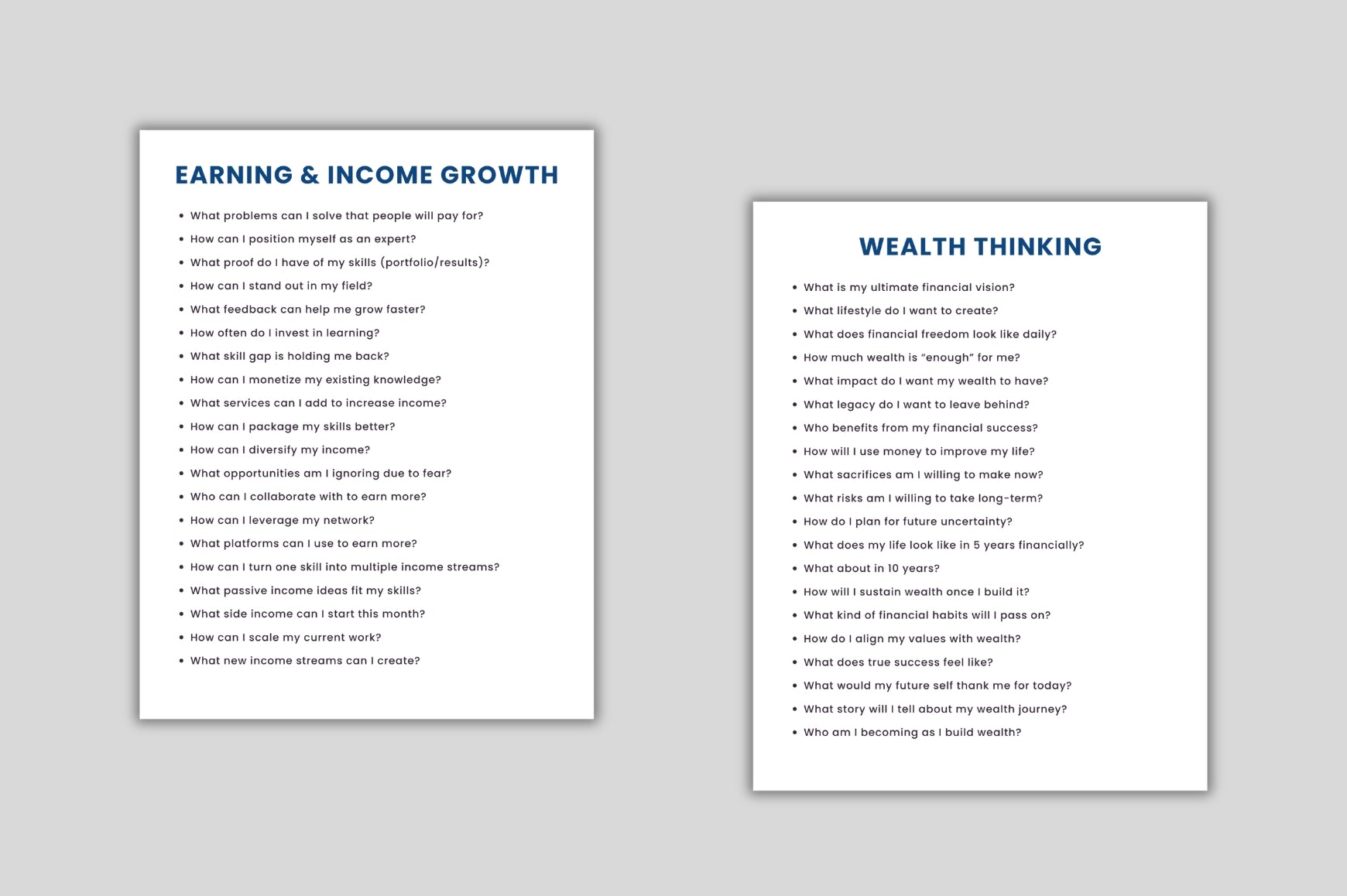 Money Mindset Prompts