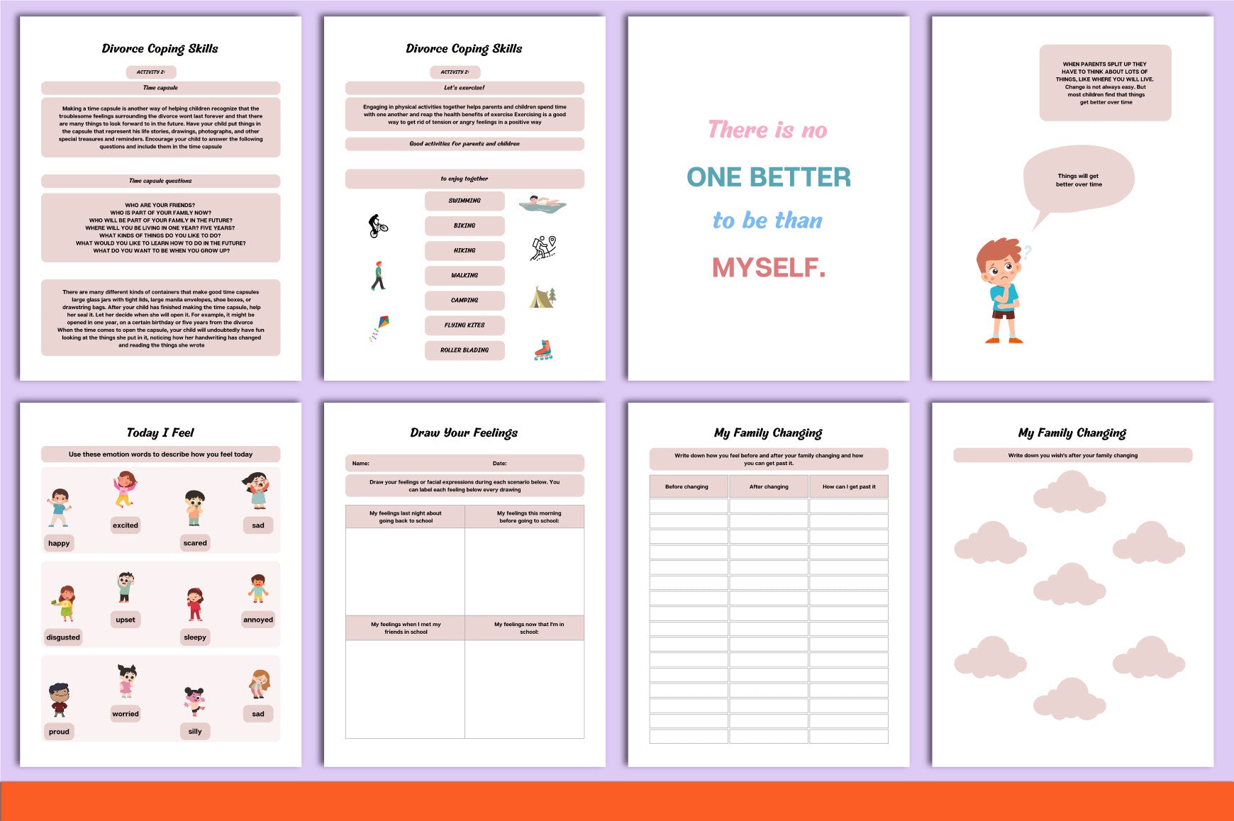 Coping With Divorce: Kids Planner