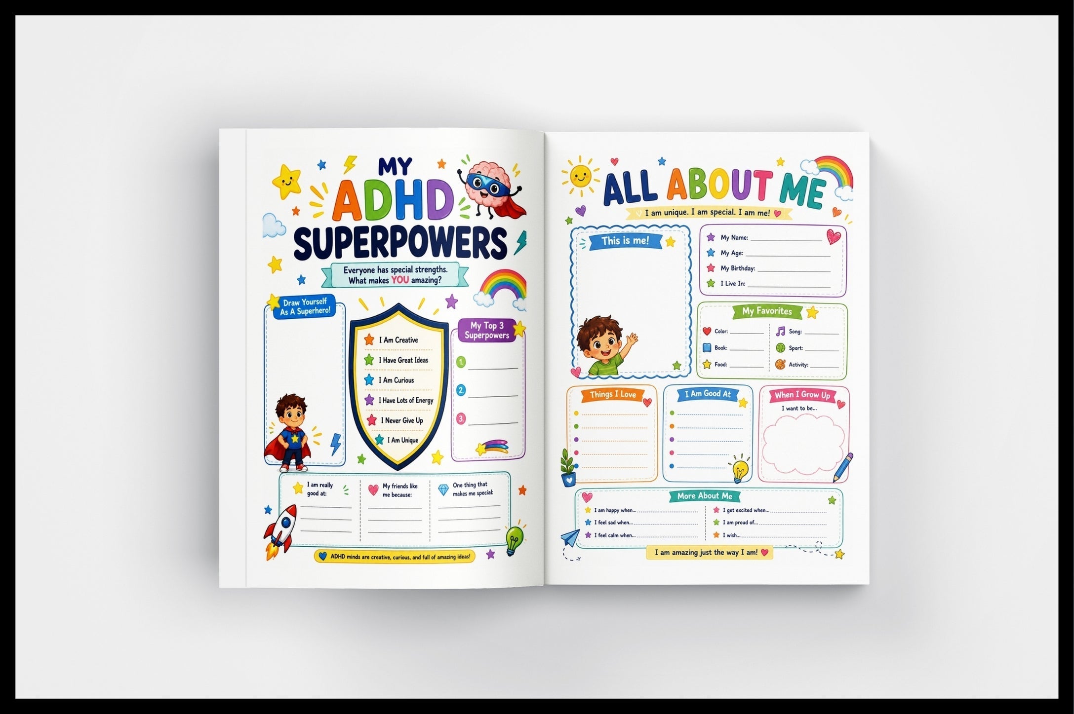 Adhd Therapy Worksheets For Kids Workbook