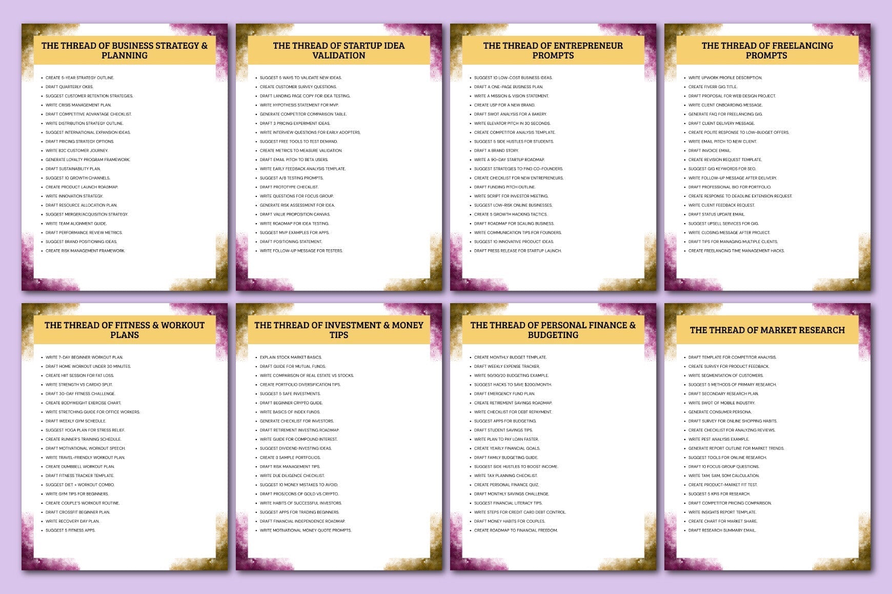 The Creative Loom of Prompts