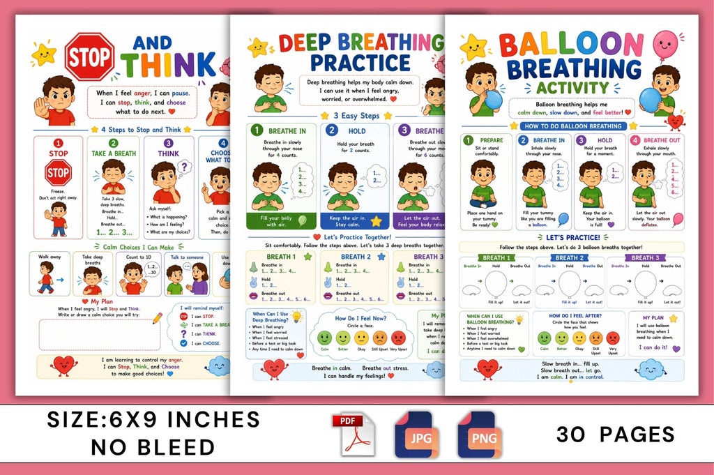 Anger Control For Kids Workbook