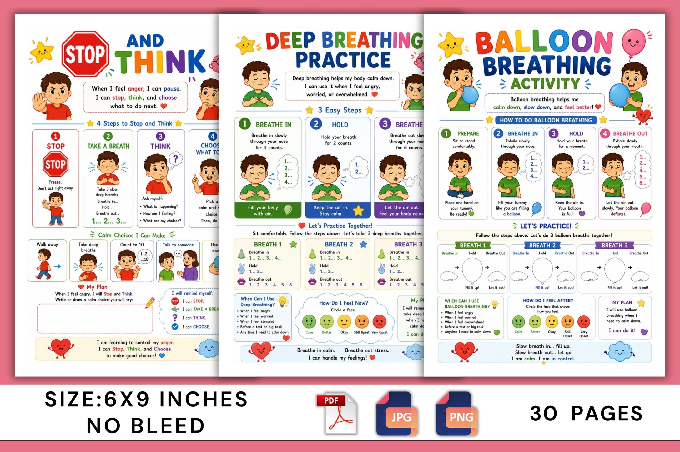 Anger Control For Kids Workbook
