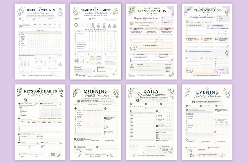 Positive Habits Transformation Planner