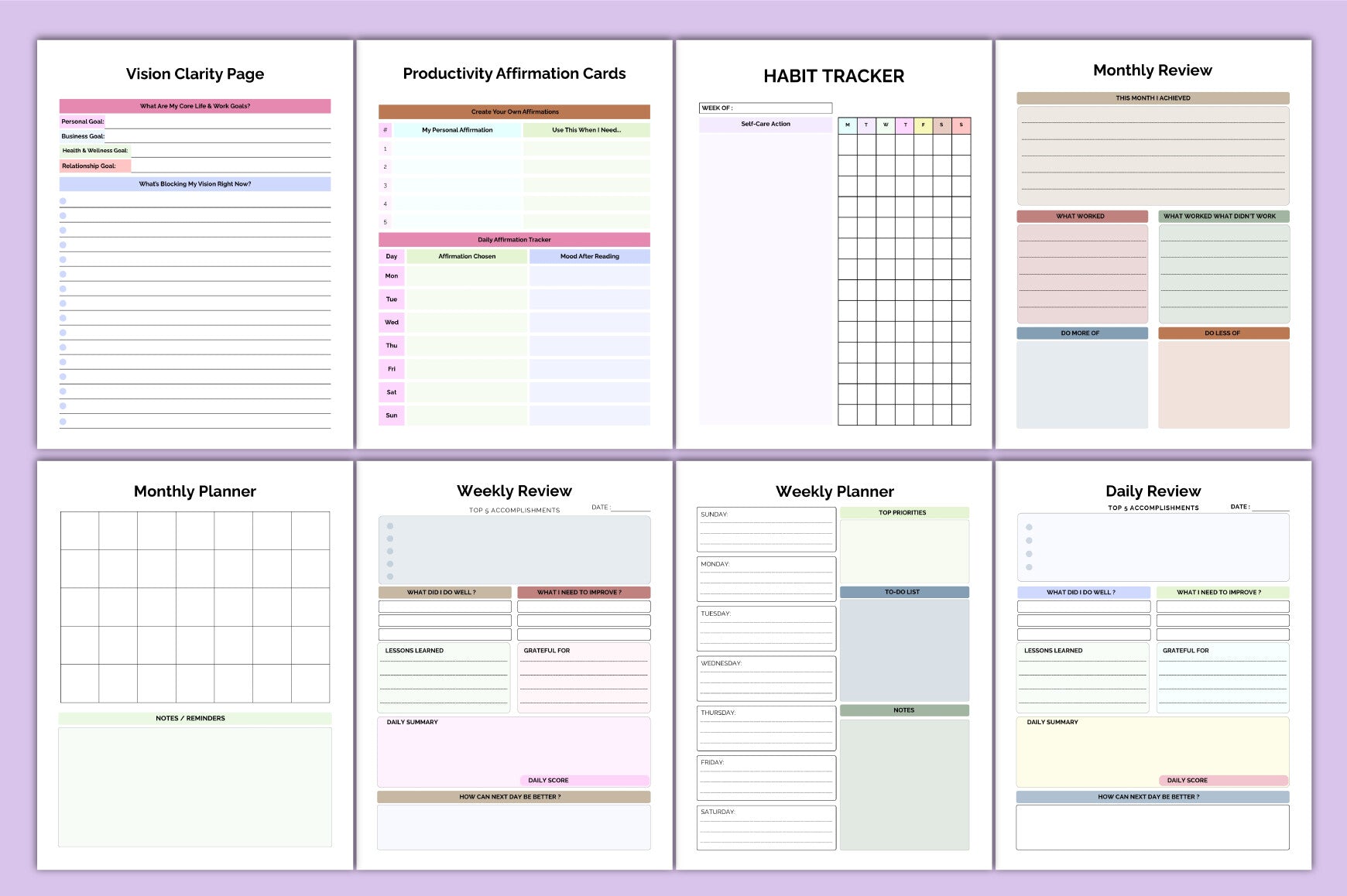 The Productivity Playbook Planner