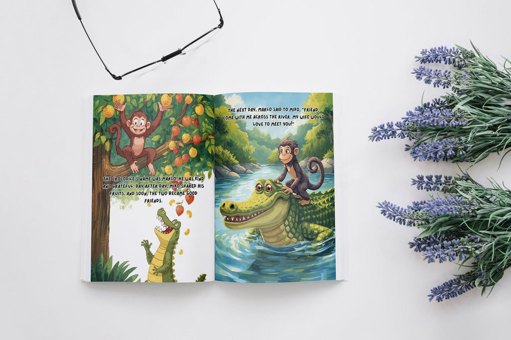 The Monkey and the Crocodile Book