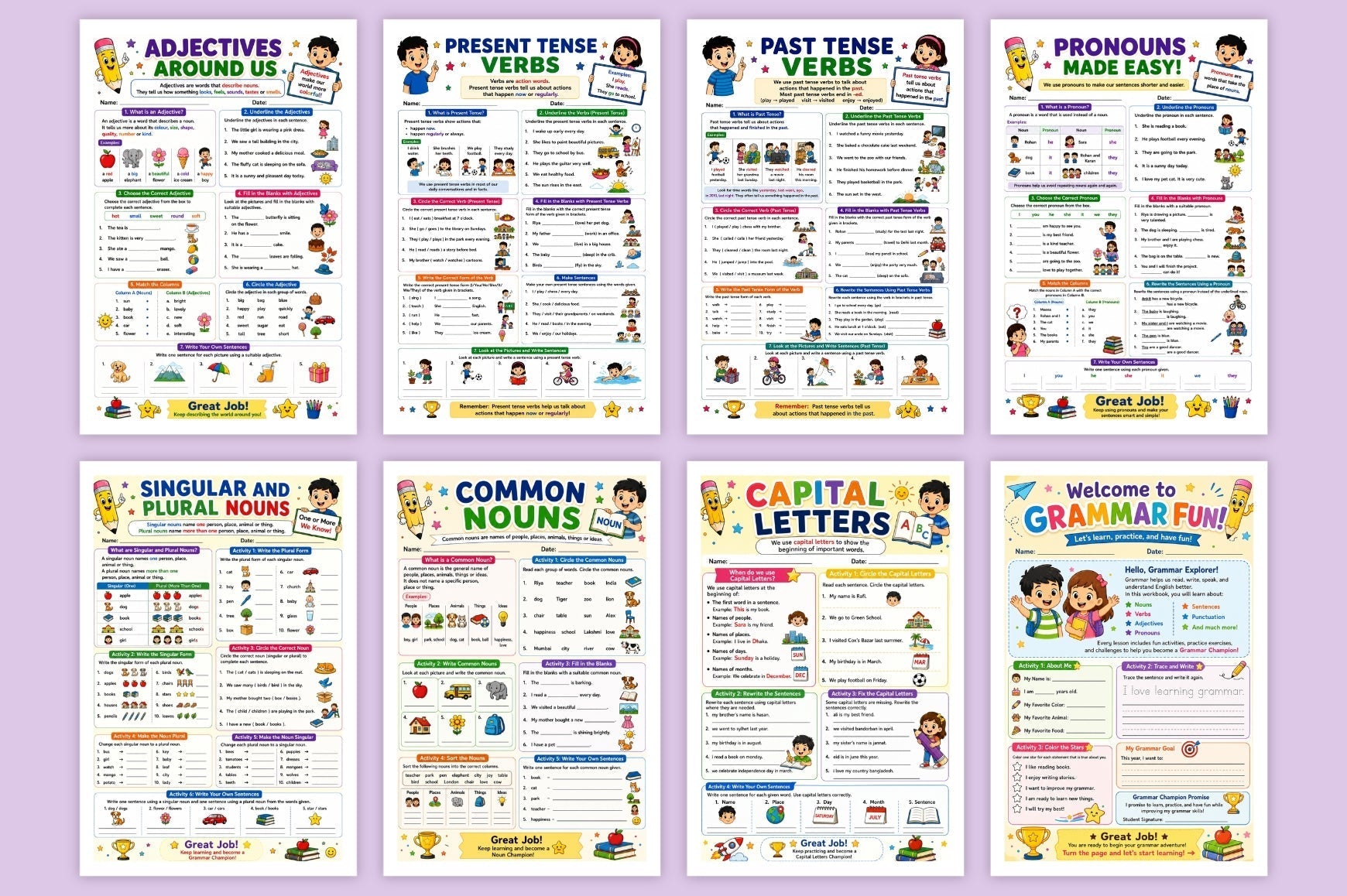 Grammar Skills Builder For Kids
