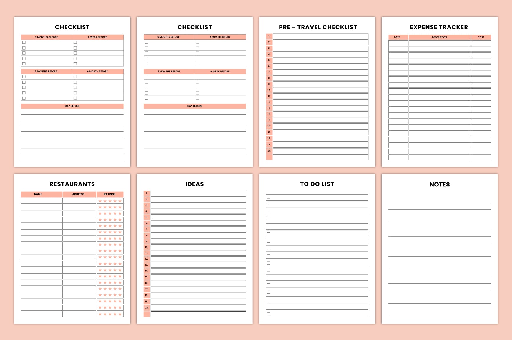 Kids Travel Memory Journal