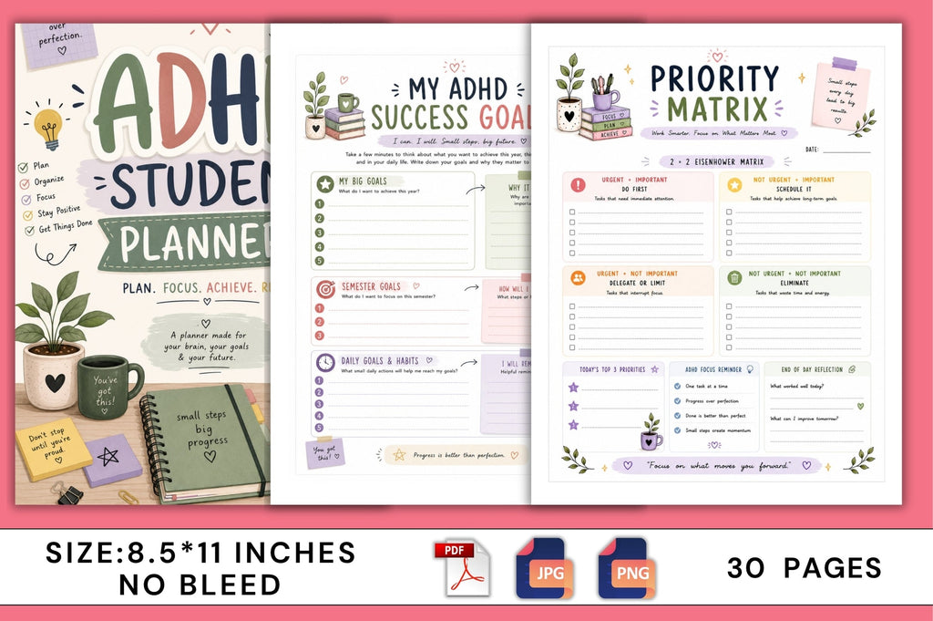 Adhd Student Planner