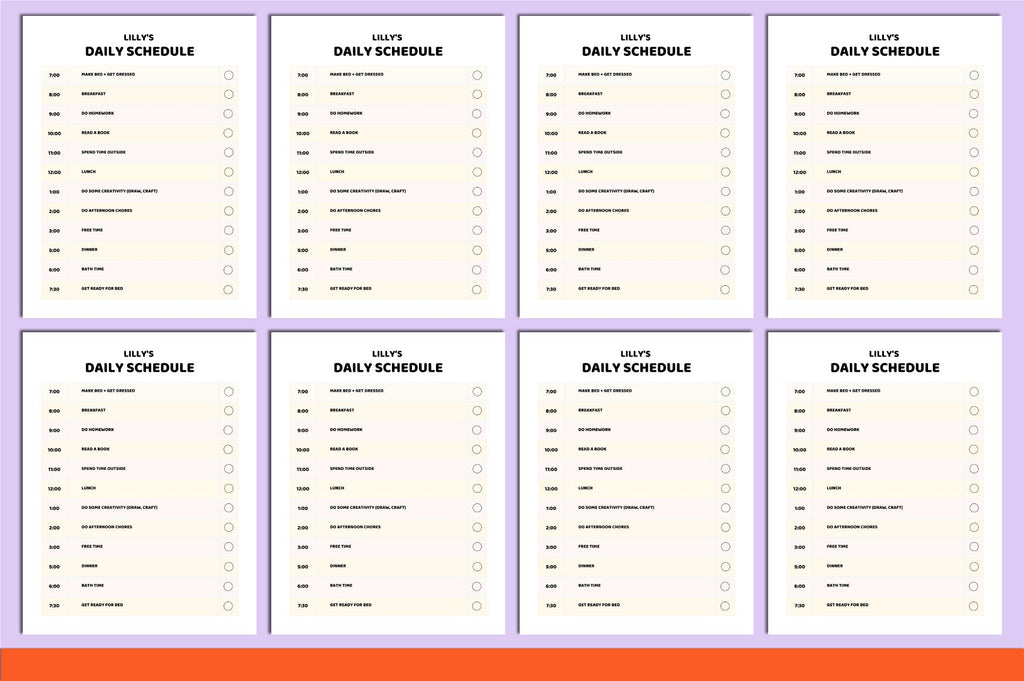 Chore Chart for Kids Planner