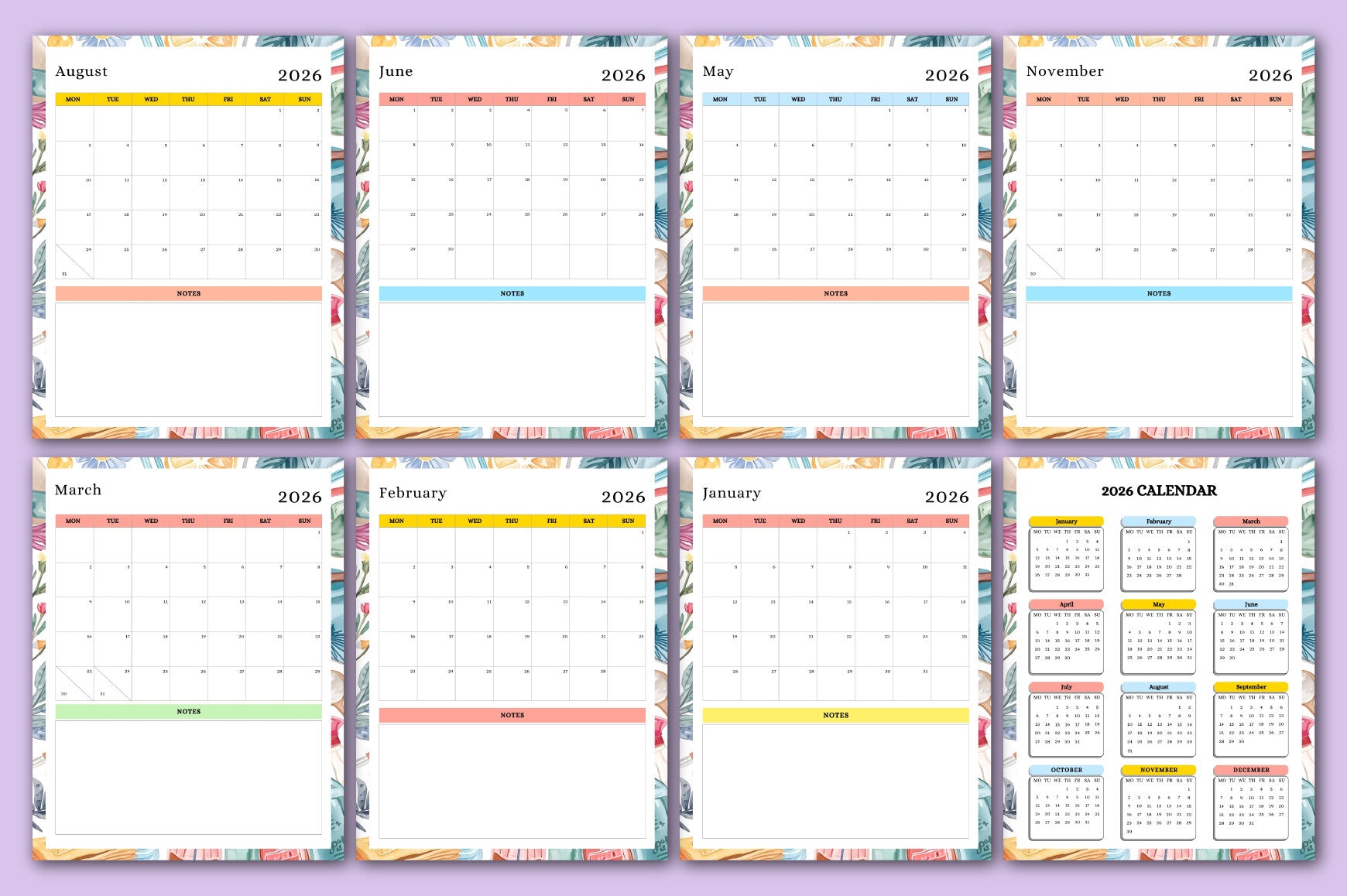 Annual Cleaning Schedule Planner