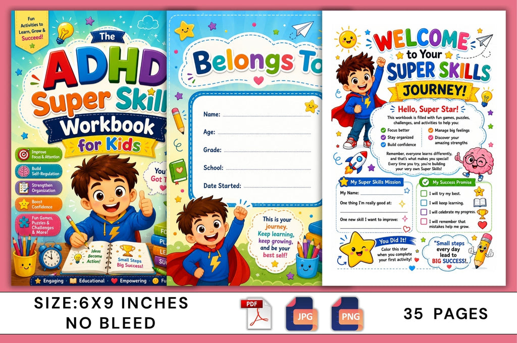 Adhd Super Skills For Kids Workbook
