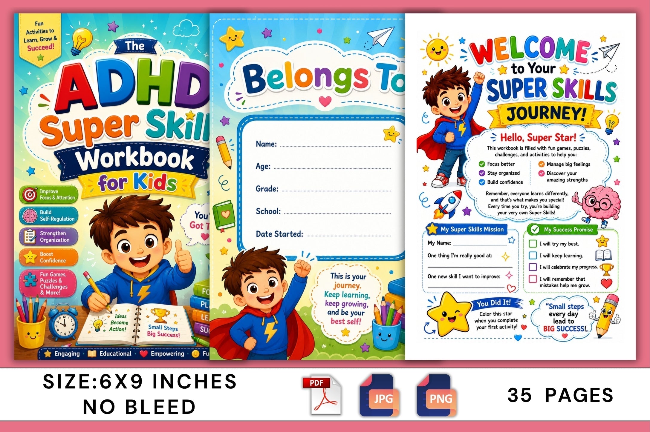 Adhd Super Skills For Kids Workbook