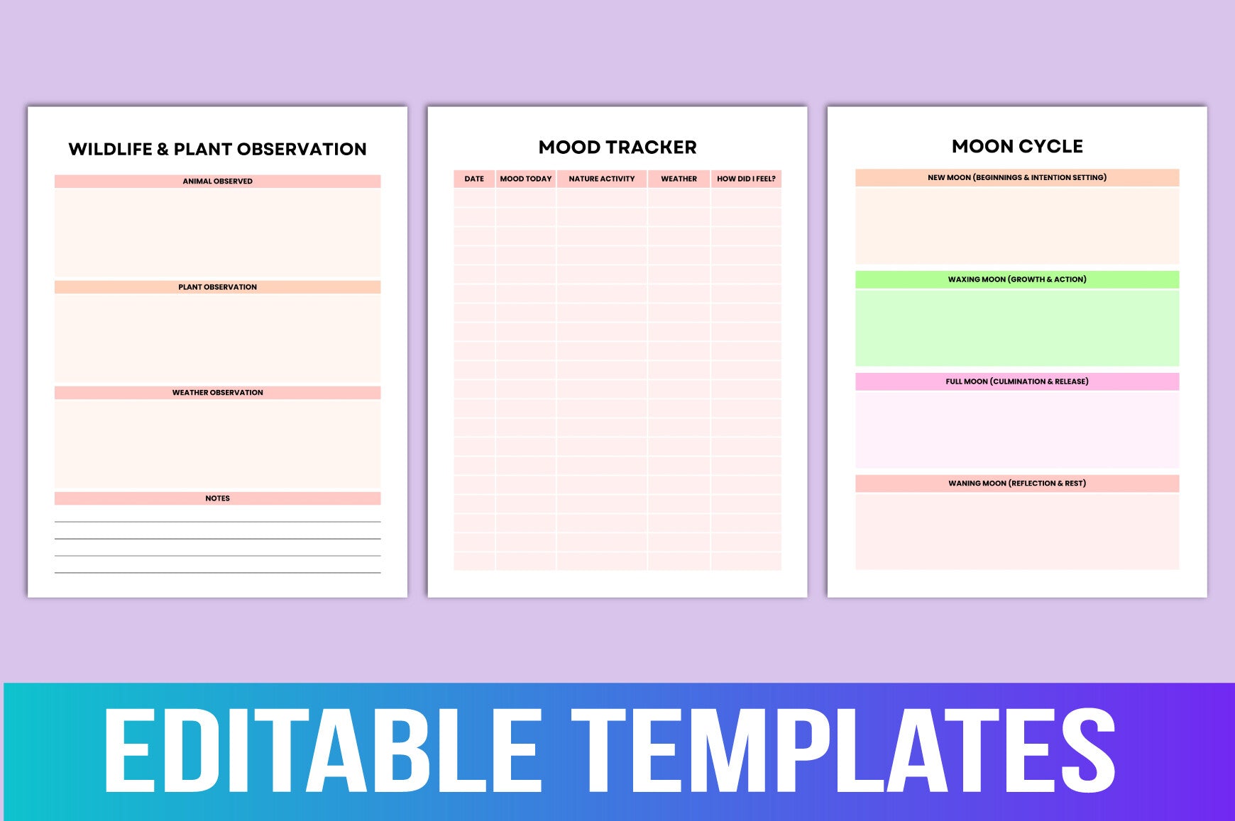 Rewild Your Life Planner