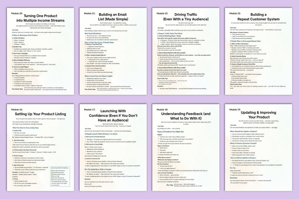 The Product Selling Planner