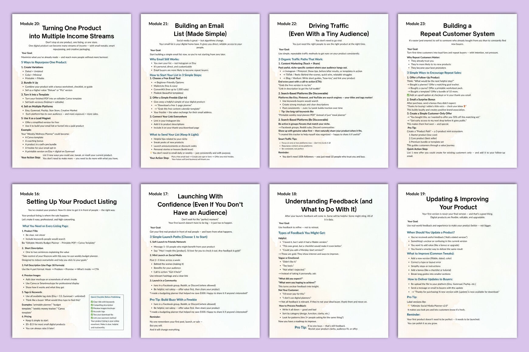 The Product Selling Planner