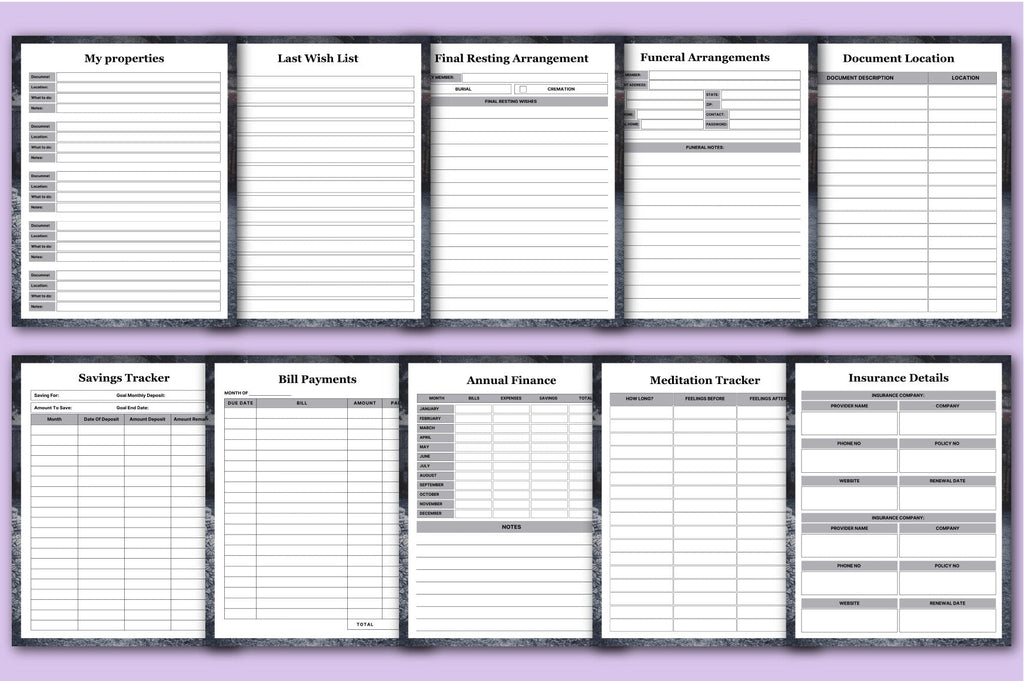 End of Life Planning Workbook