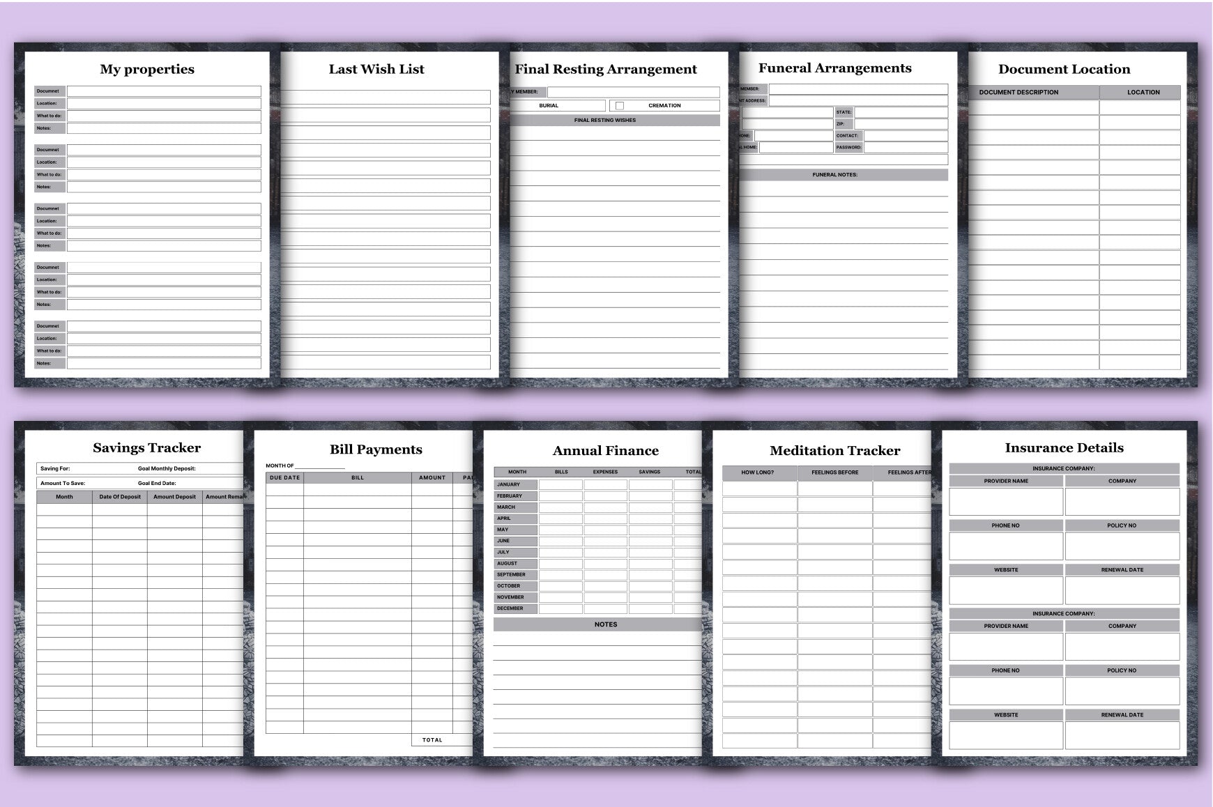 End of Life Planning Workbook