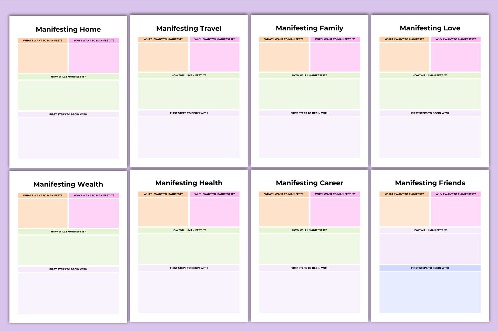 Manifestation Moon Cycle Planner