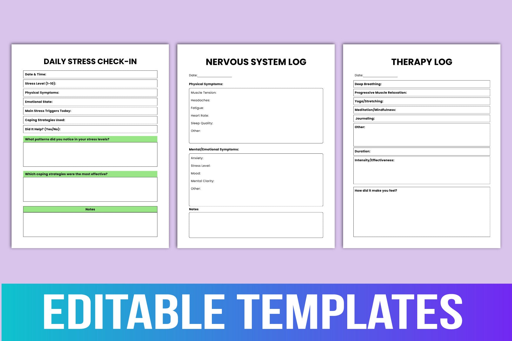Nervous System Therapy Workbook