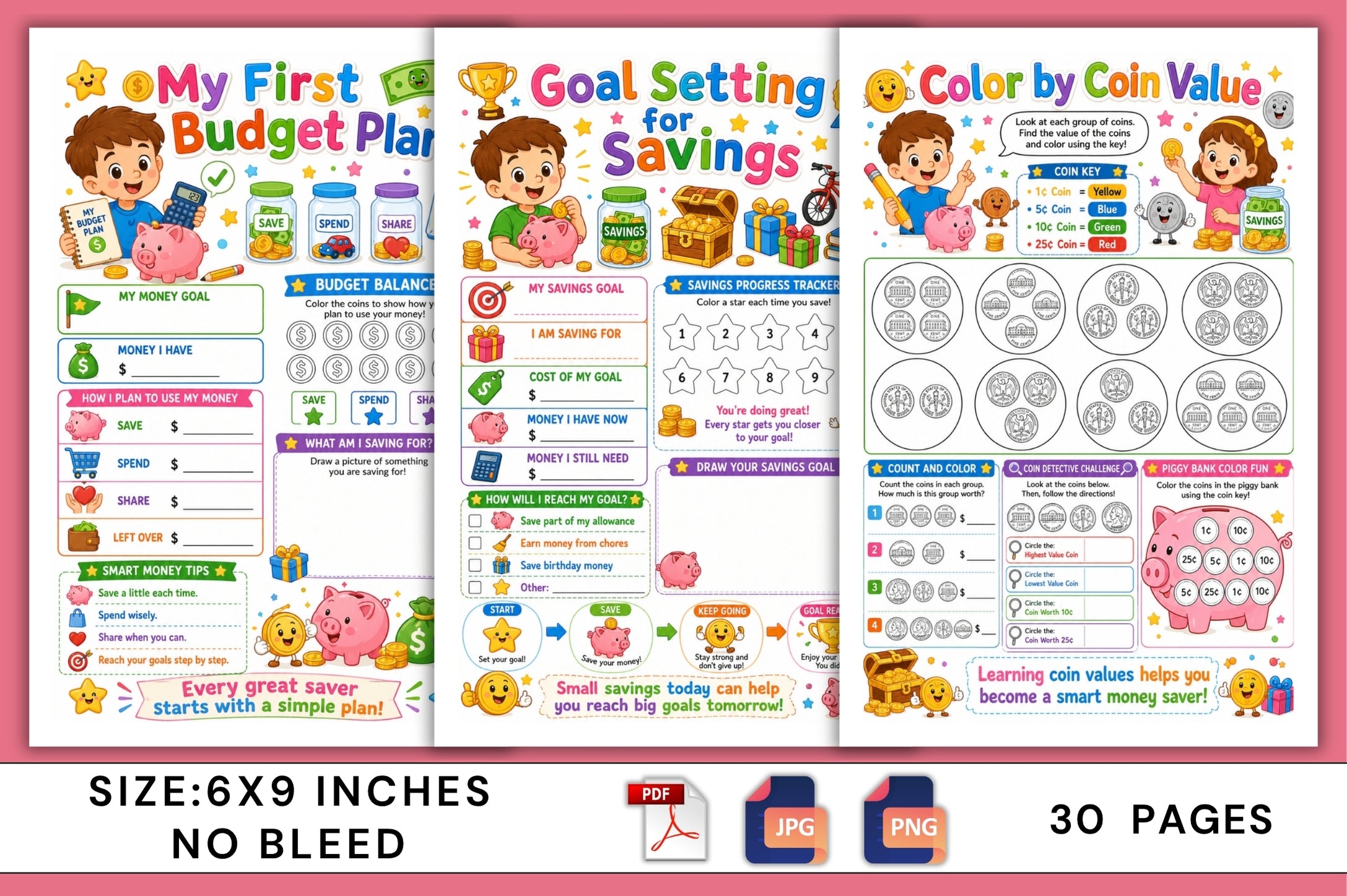 Financial Skills Activity For Kids Book