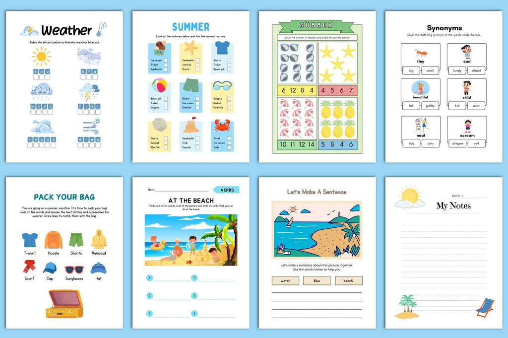 Summer Kids Planner