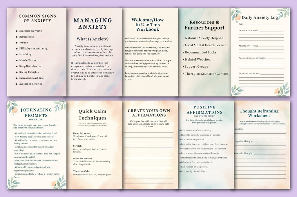 Managing Anxiety Workbook