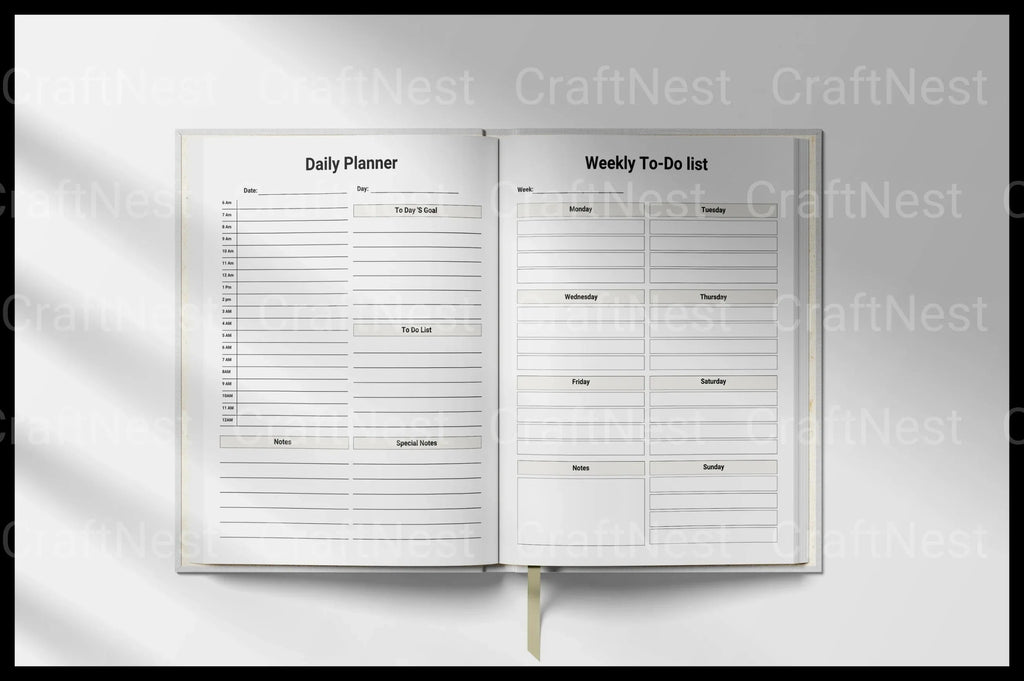 ADHD Printable Planner habit tracker and routine planner for adults