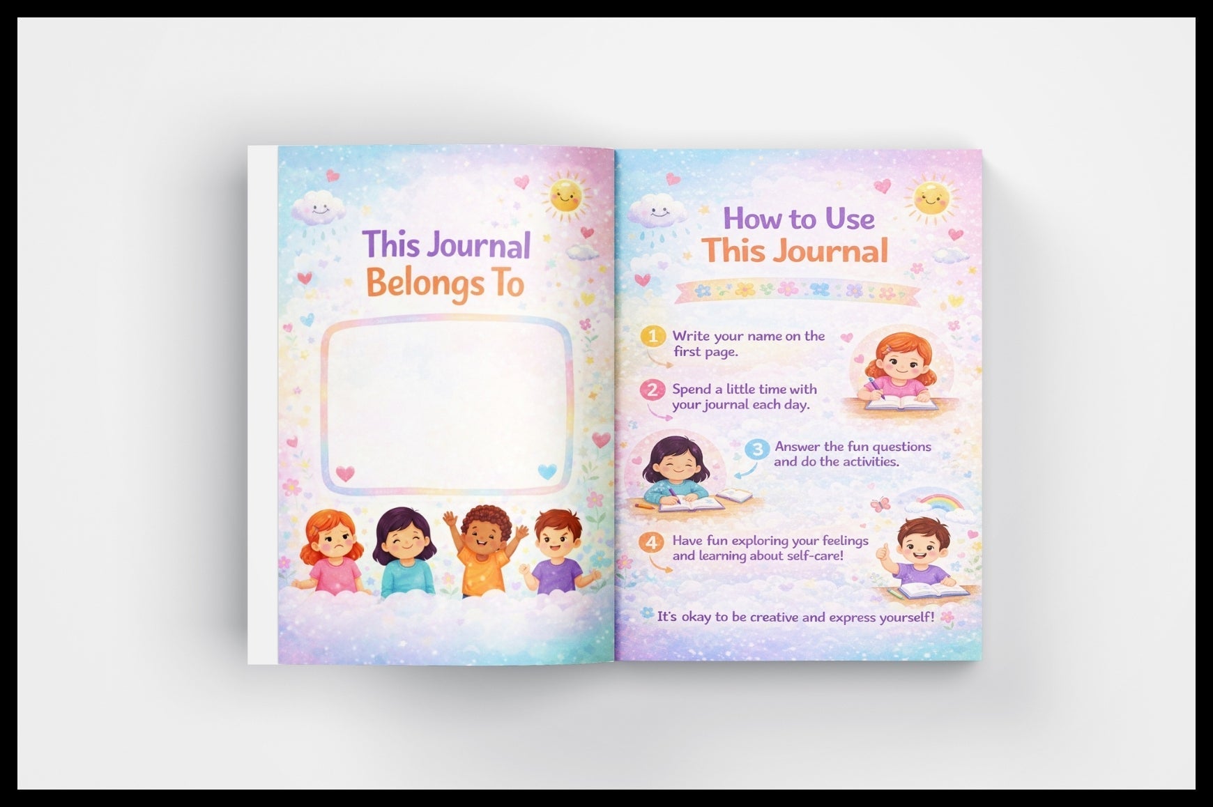 Kids' Self-Care Feelings Journal