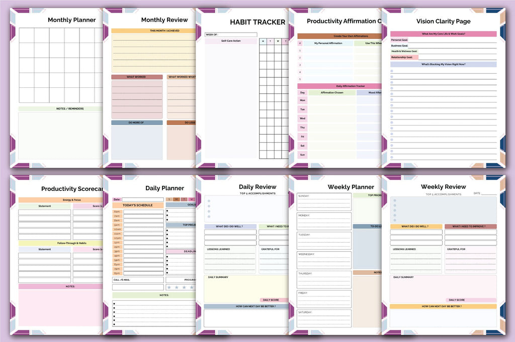 Productivity Playbook Planner