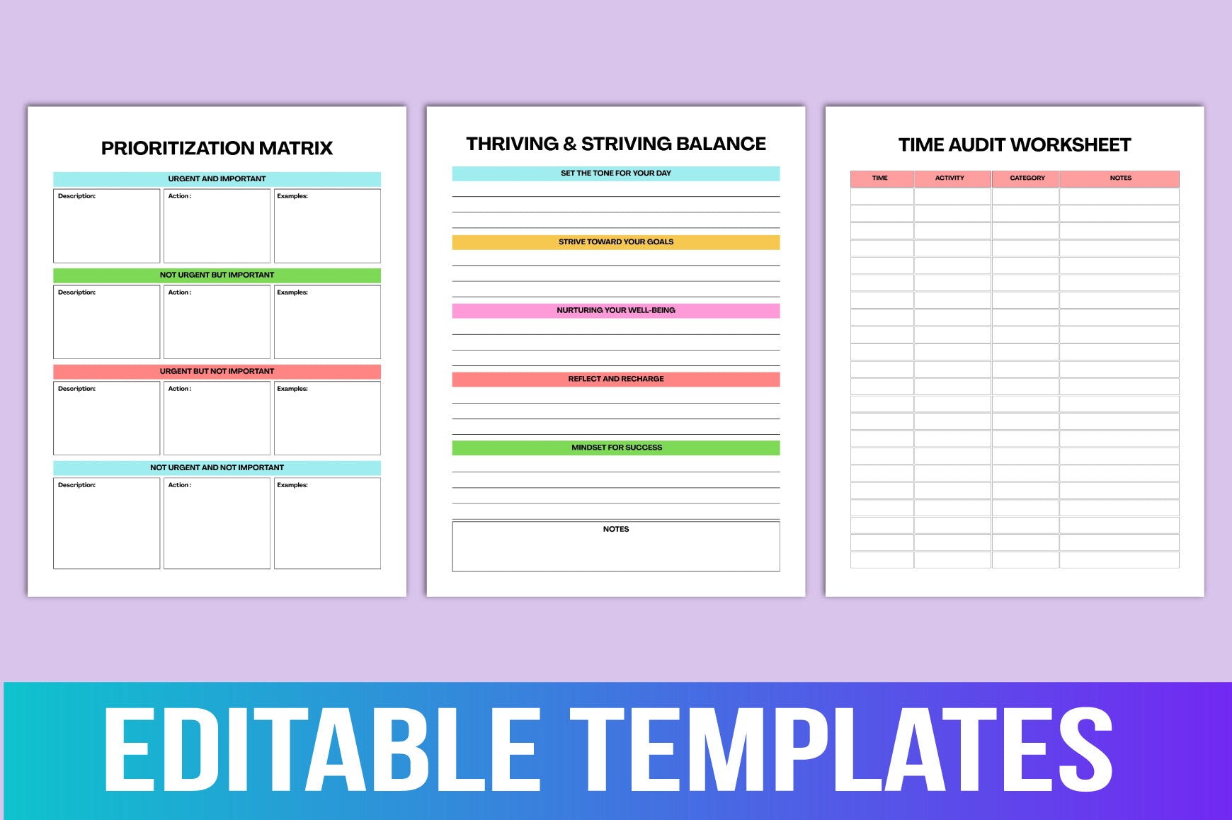 Thrive Strive Planner