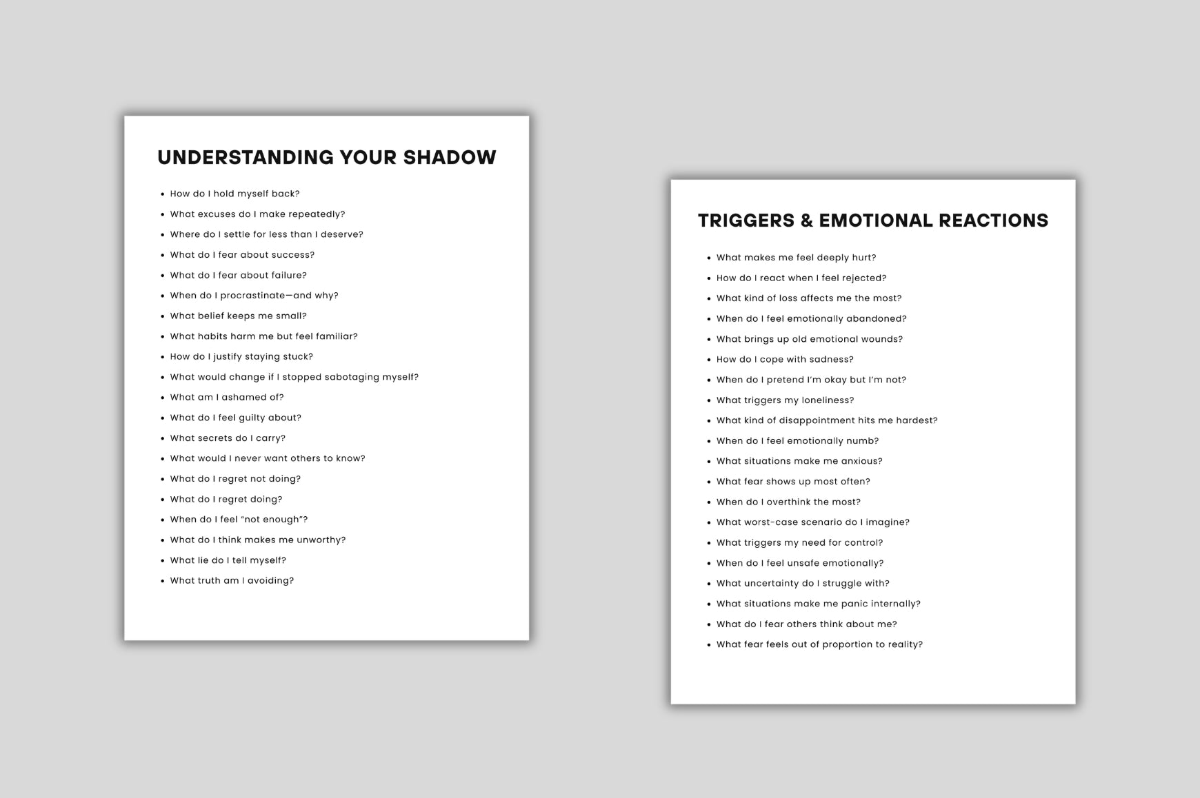 Shadow Work Prompts