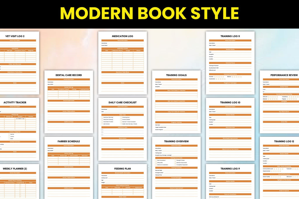 Horse Care Training Journal