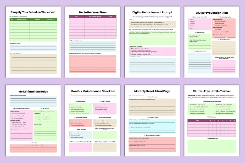 Declutter Workbook Guide