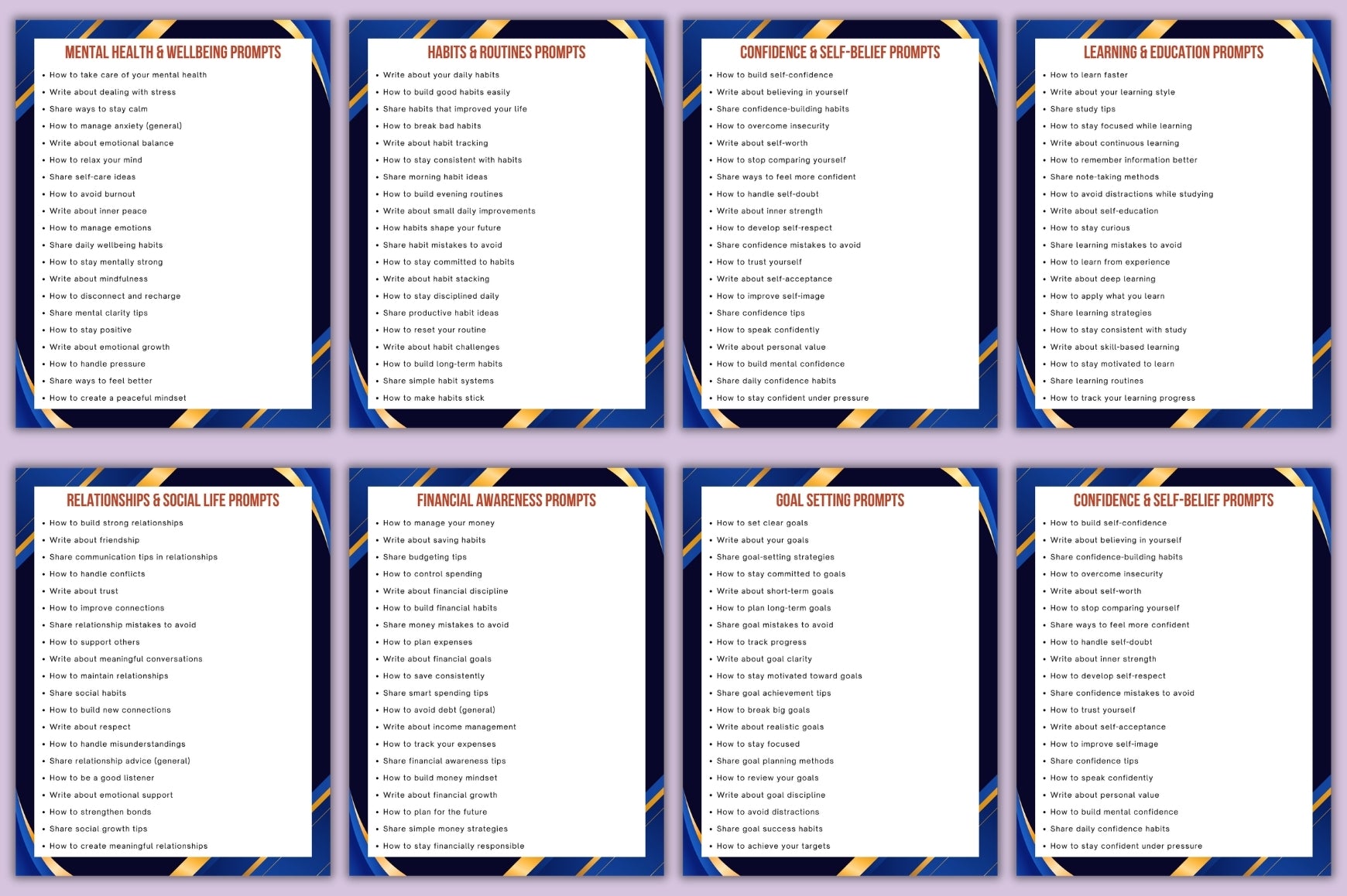 Blog and Post Ideas Prompts