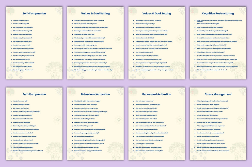 CBT for Healing and Growth Prompts