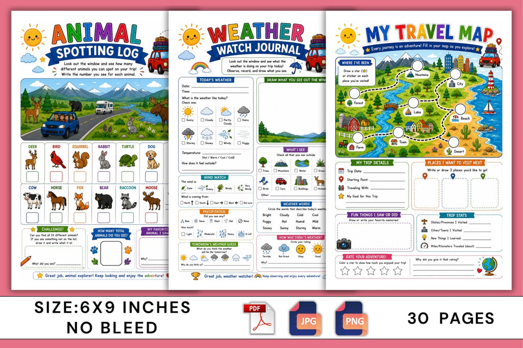 Travel Time Fun For Kids Workbook