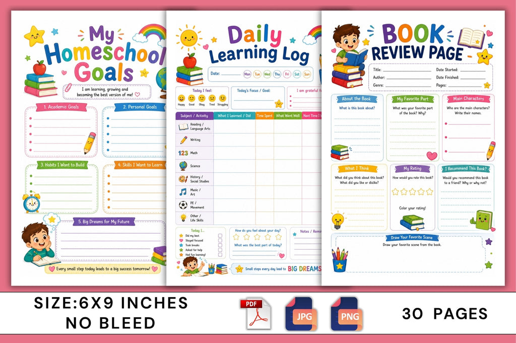 Homeschool Fun For Kids Planner