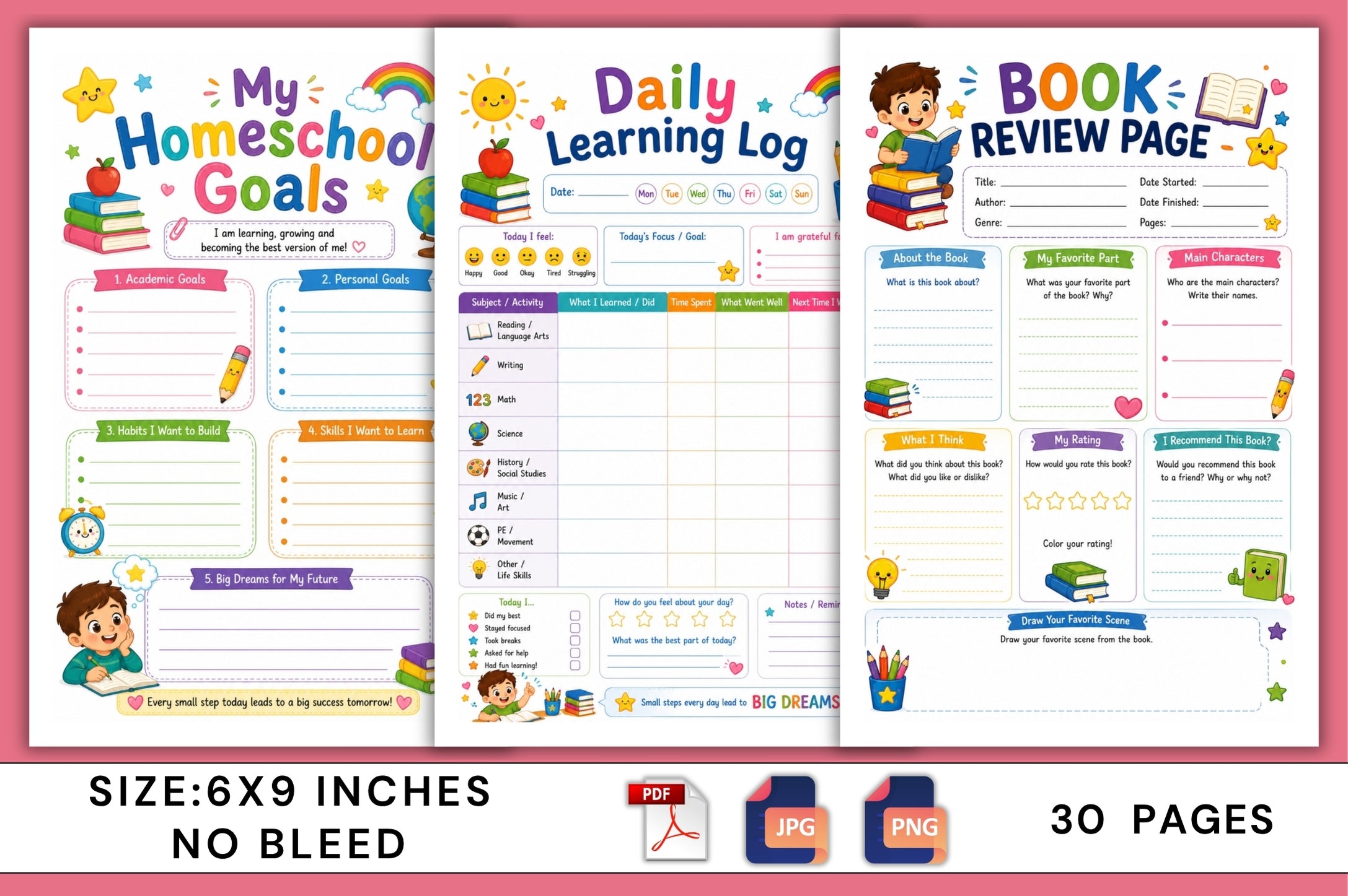 Homeschool Fun For Kids Planner