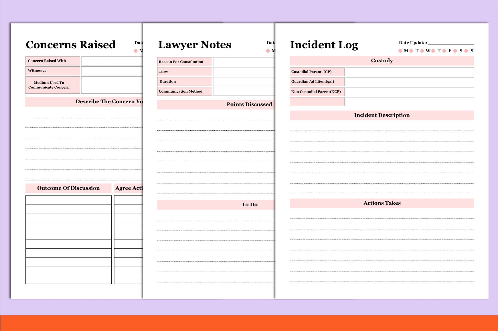 Child Custody Binder Guide