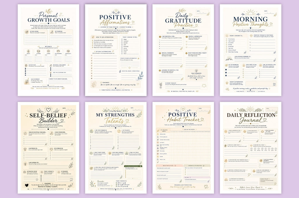 Positive Mindset Growth Journal