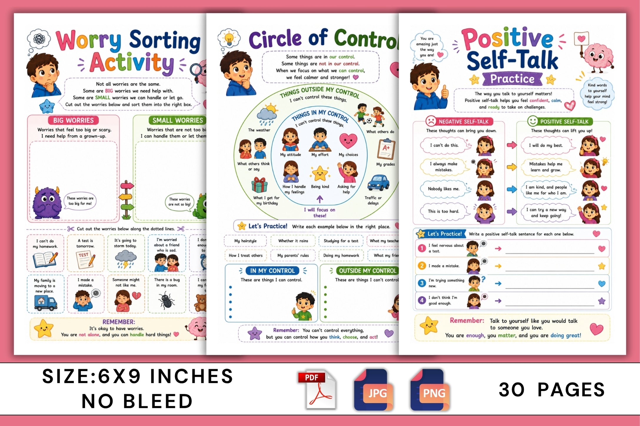 Overthinking Recovery For Kids Workbook