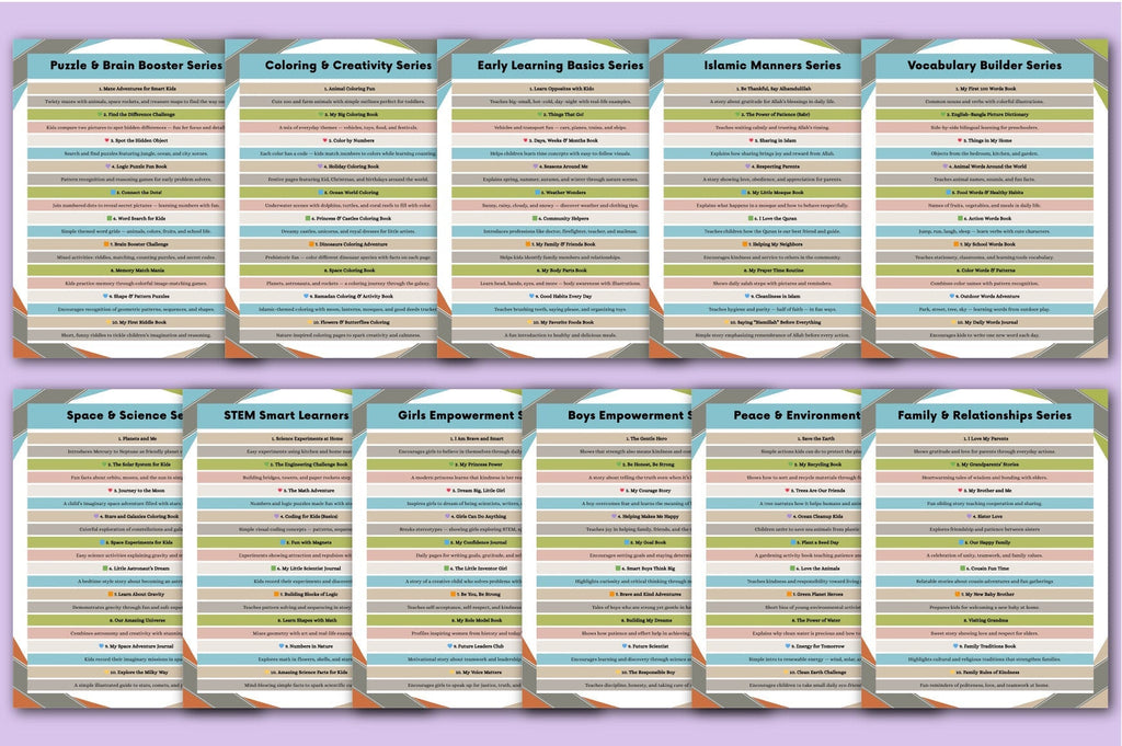 Kids World Niche Series Planner