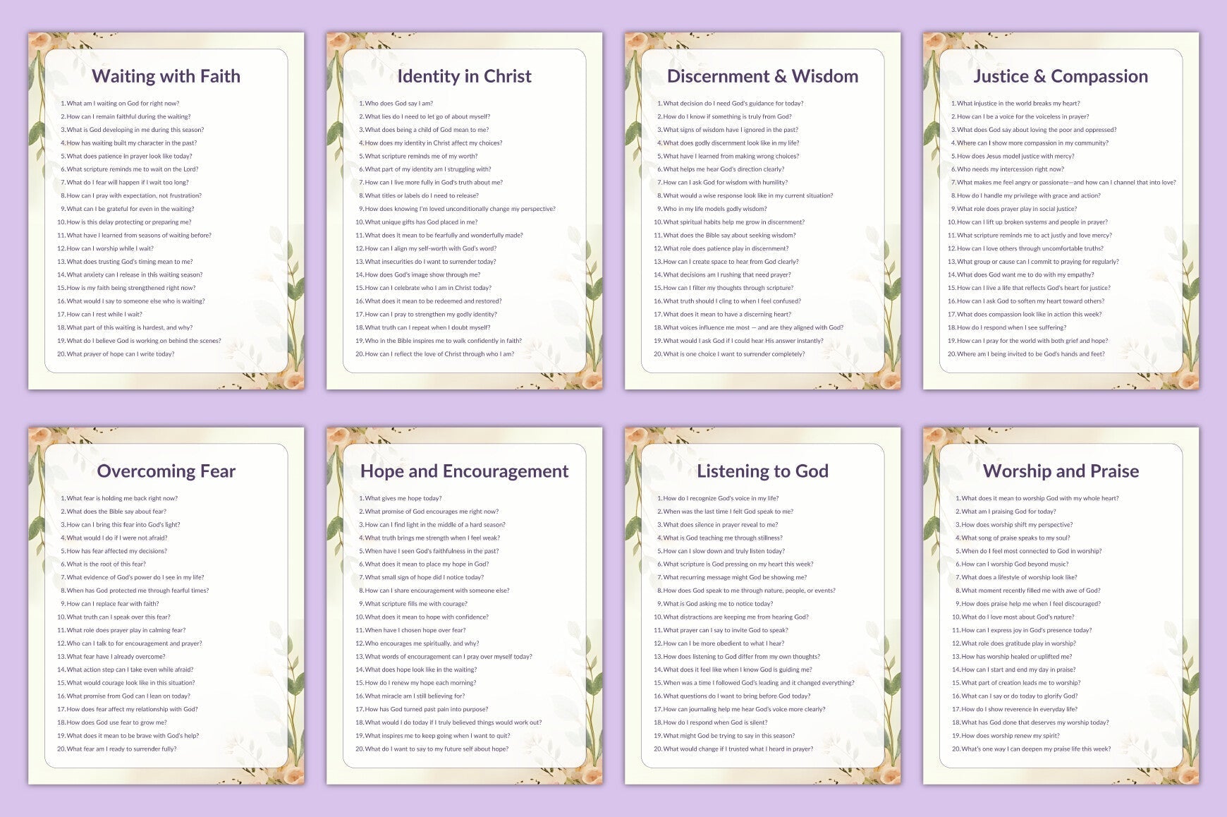 Prayer Prompts Guide