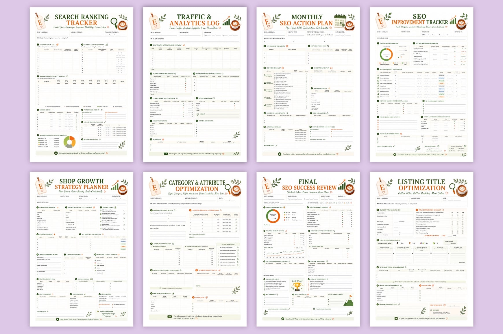 Etsy SEO Listing Optimization Workbook