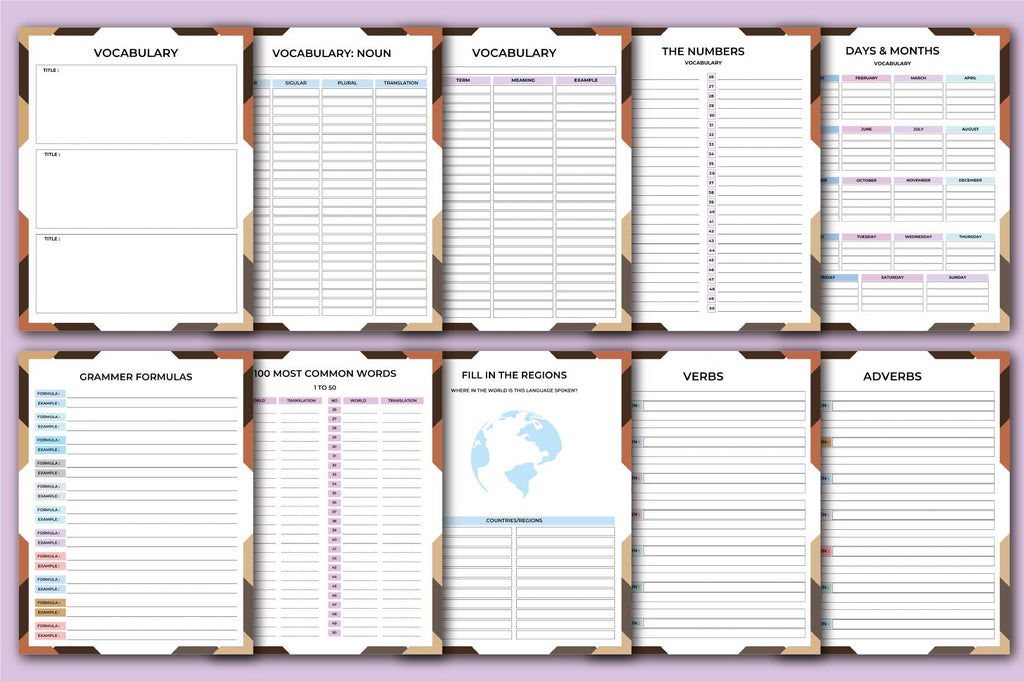 Language Learning System Planner