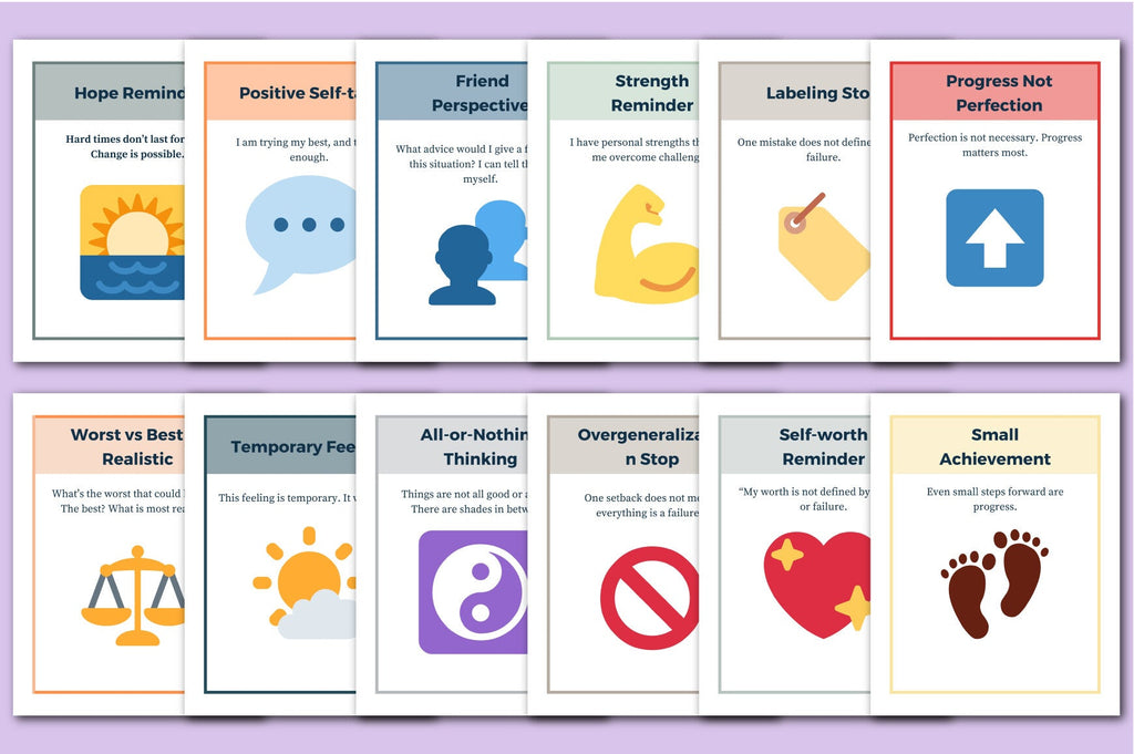 CBT Thought Challenging Cards