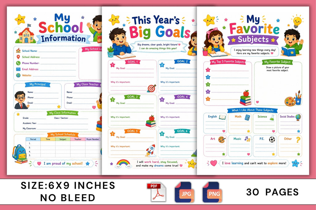 Student Success For Kids Planner